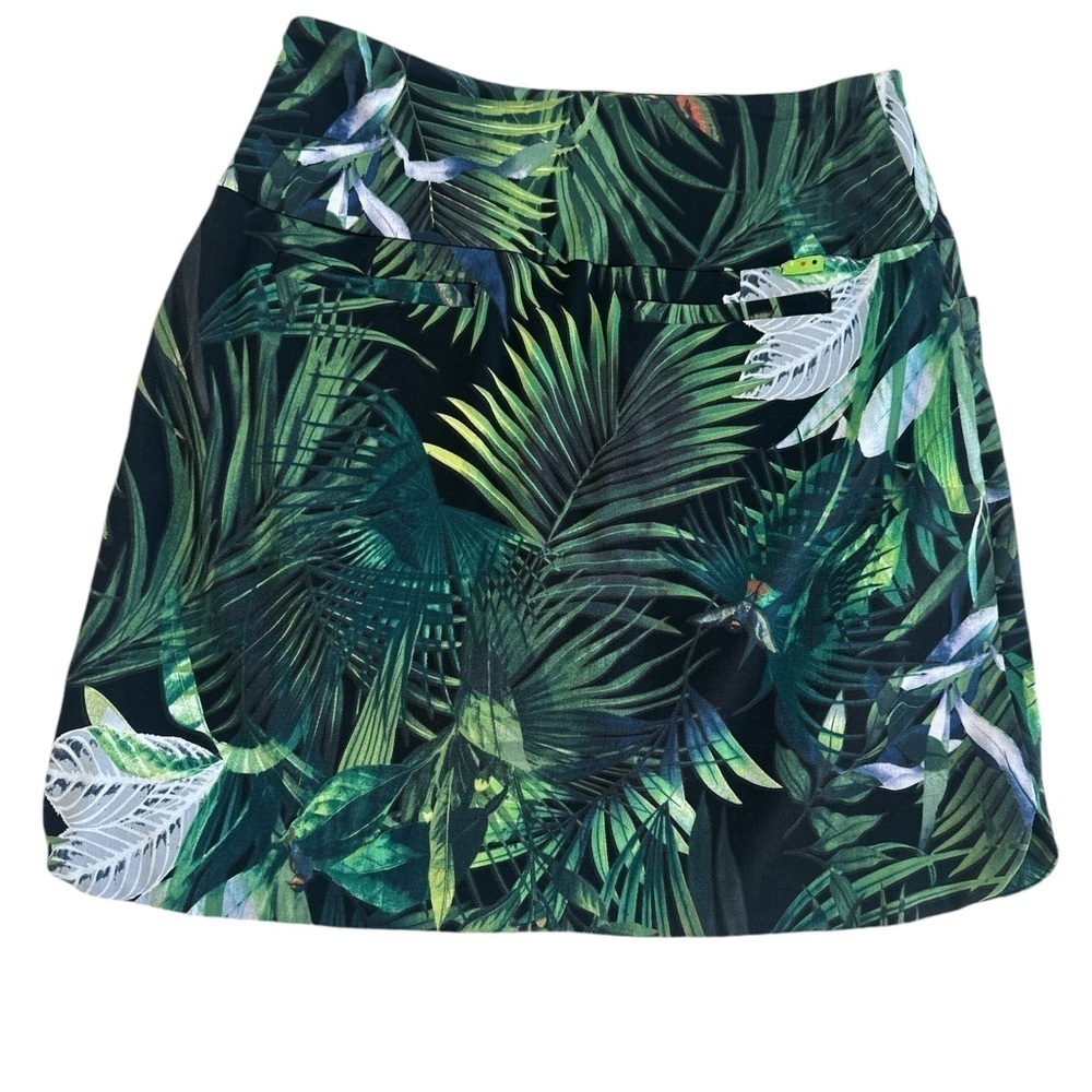 Swing Control Women’s Tropical Print Golf Skort - Picture 8 of 11